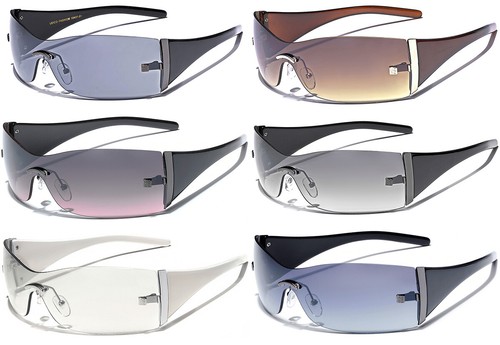 Rimless rectangular shield - rimless,